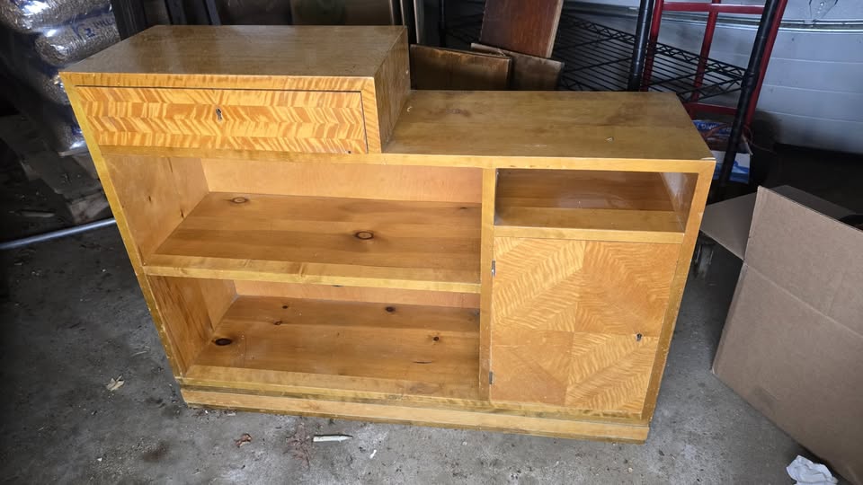 Vintage art deco storage entertainment unit so cool $1,600